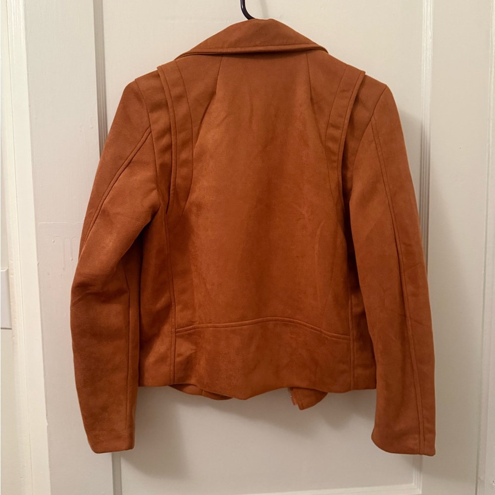 Women's Tan Suede Jacket - Picture 2 of 2